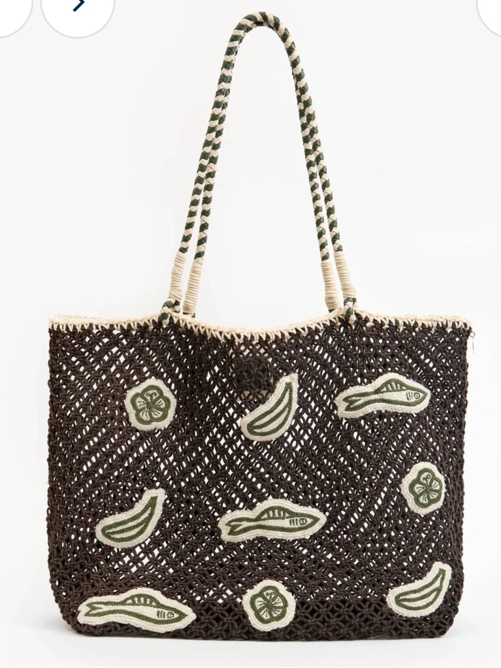 NWT Clare V. Lete Macrame Tote Bag